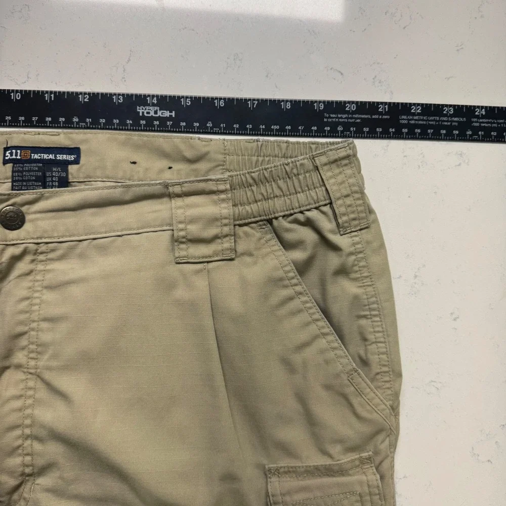 5.11 Tactical Series Cargo Pants Mens 40/30 Khaki Ripstop Style 74273